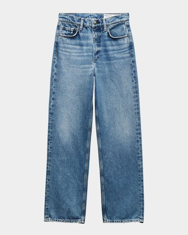 Shea High-Rise Relaxed Straight Ankle Jeans